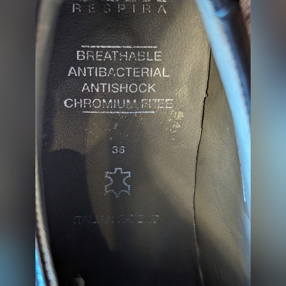 GEOX respira boys black dress shoes Size 36 Approx US 4-4.5 - Picture 2 of 11